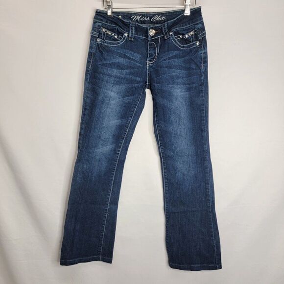 MISS Chic Denim Boot Cut Back Pocket embellishments - Picture 10 of 13
